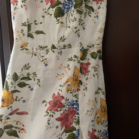 Linen Floral Dress - Picture 7 of 12